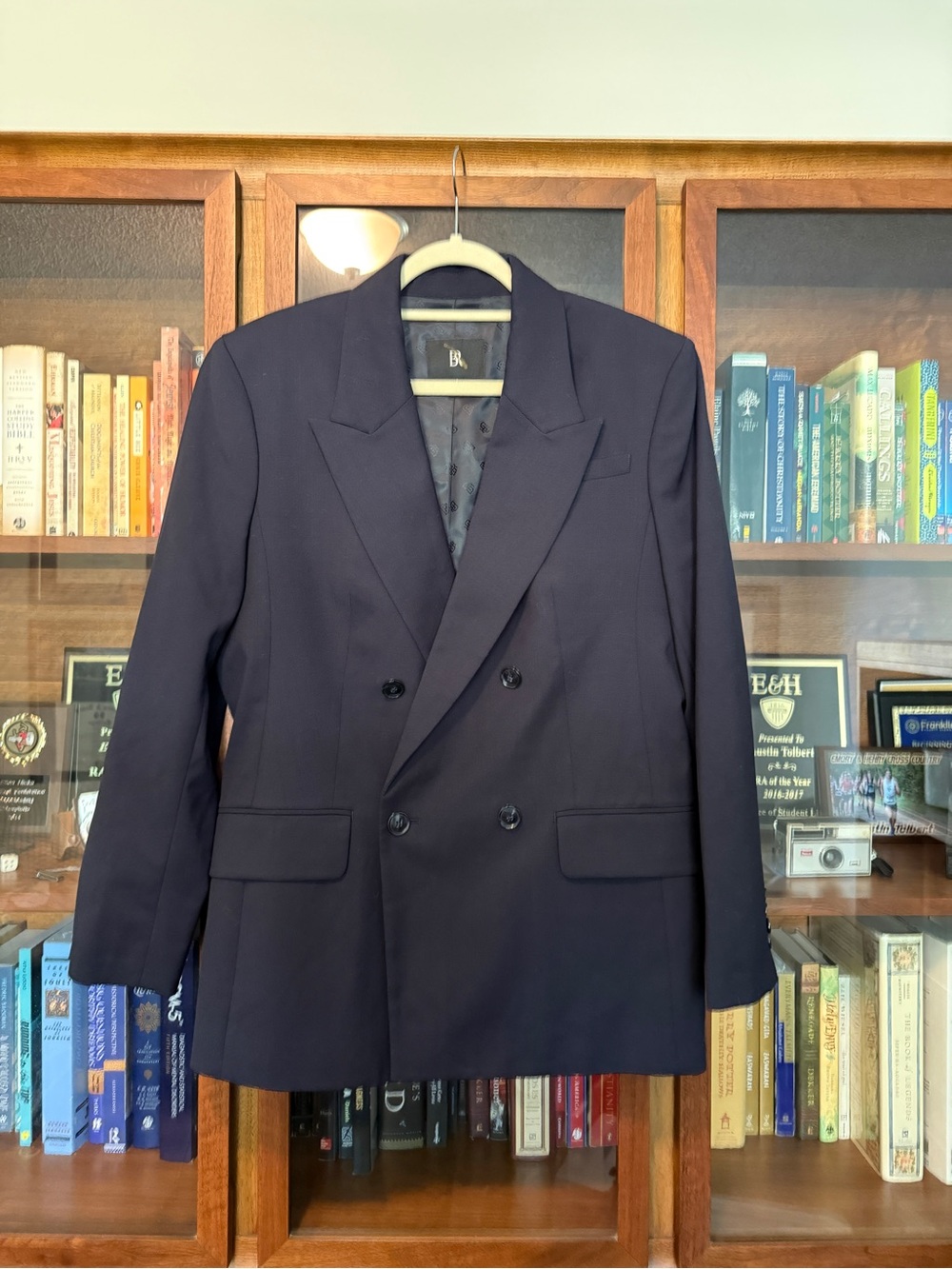 Banana Republic Double-Breasted Sport Coat in Navy